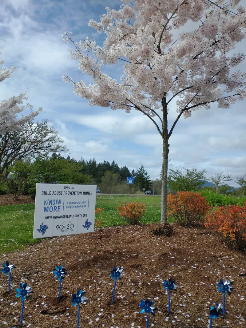 Sign & tree